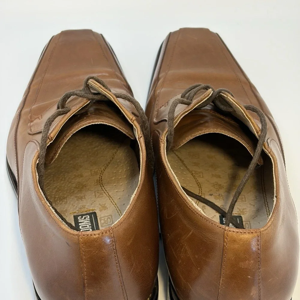 Mens‎ Sz 11M Brown Leather Dress Shoes/Stacy Adams/oxford/Prom/wedding
